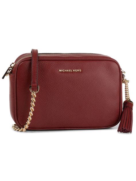 michael kors tasche dunkelrot|michael kors jet set.